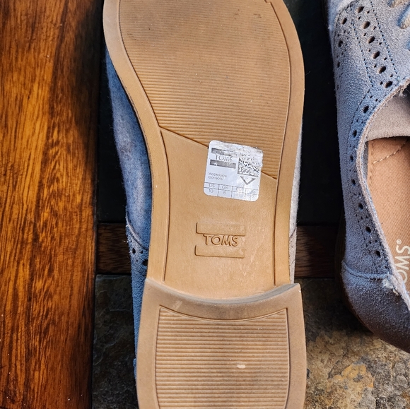 Tom's suede and wool Oxford  shoes - Picture 5 of 7